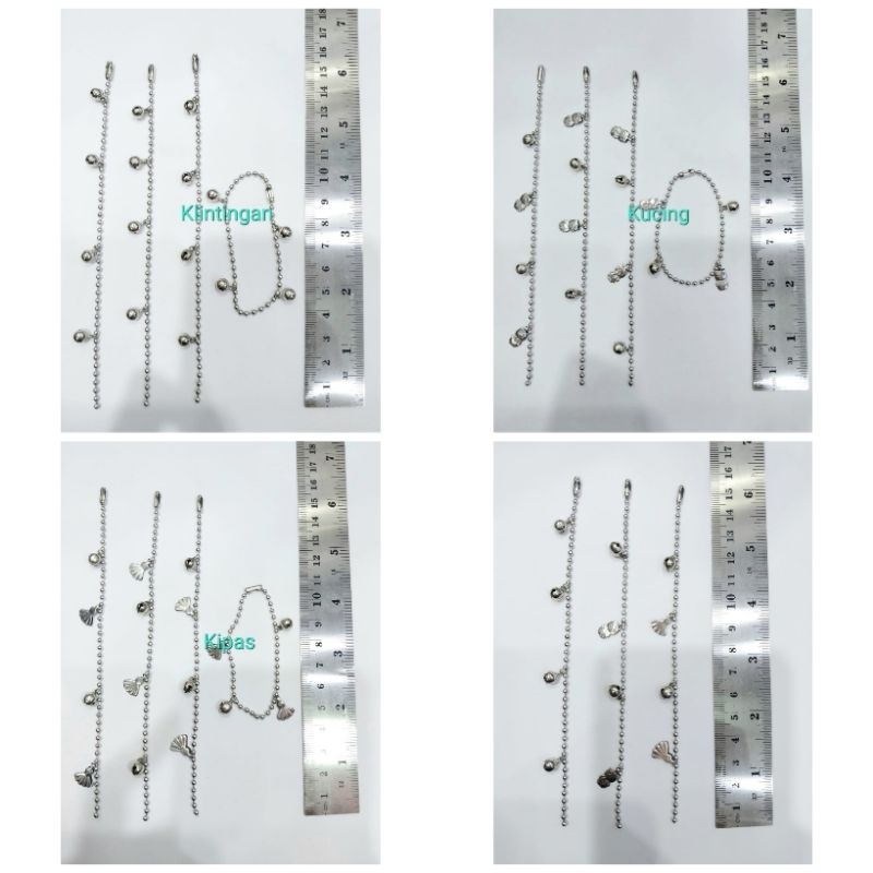 Gelang Kaki Bayi Monel Jurai 12buah Kulakan Grosir