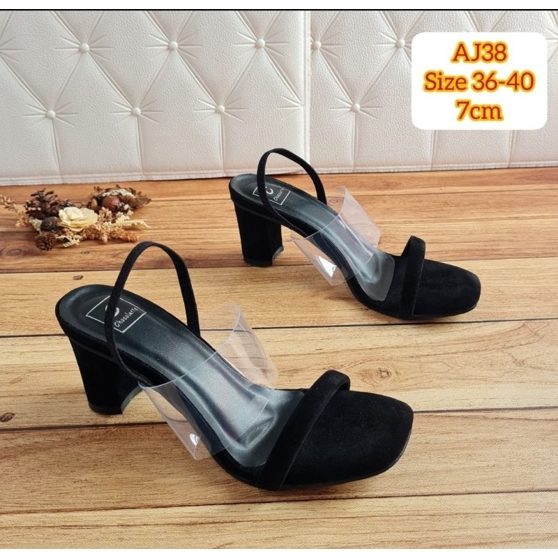 ABBUSHOES AJ 36 sendah hak tahu mika karet premium 7cm