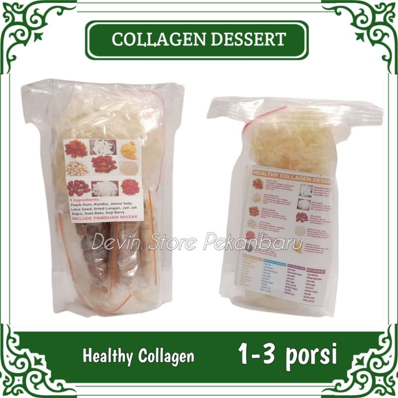 

Healthy Collagen Desert / Peach Gum - Tao Jiao / Paket Lengkap 9 Bahan