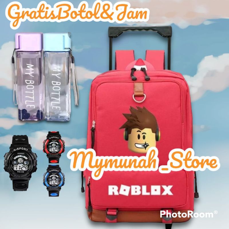 Tas Troli Tas Dorong Anak Laki-laki SD Karakter Roblox