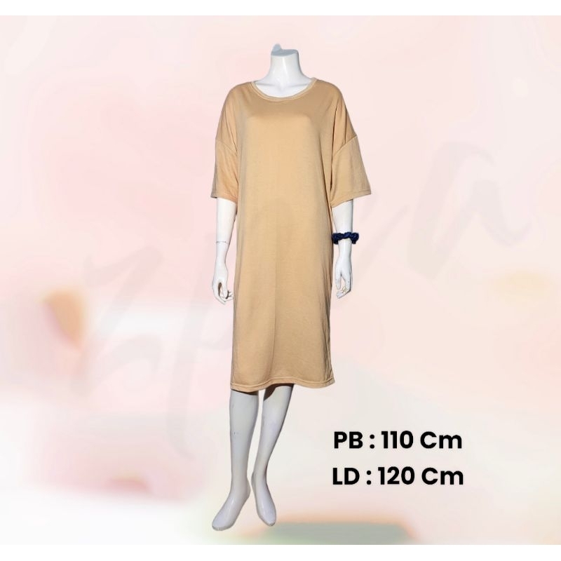 Baju Atasan Daster Polos Over Size Wanita Kekinian