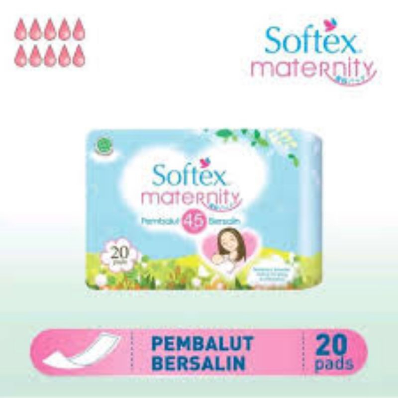 Softex Maternity Pembalut Bersalin isi 20 Pads SOFTEX MATERNITY / PEMBALUT BERSALIN 20'S / PEMBALUT BERSALIN DAN NIFAS / PEMBALUT MELAHIRKAN ISI 20'S #AMG