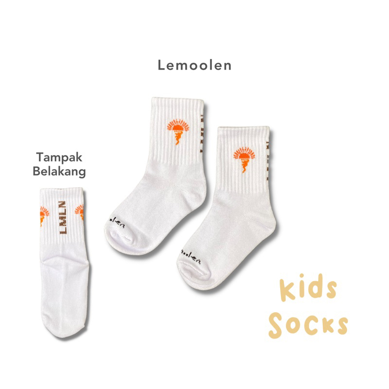 Lemoolen - Limited editions! Kids Socks 1-6th Cotton 100% | Kaos kaki anak oldschool | kaoskaki anak unisex premium | Kaos Kaki old school