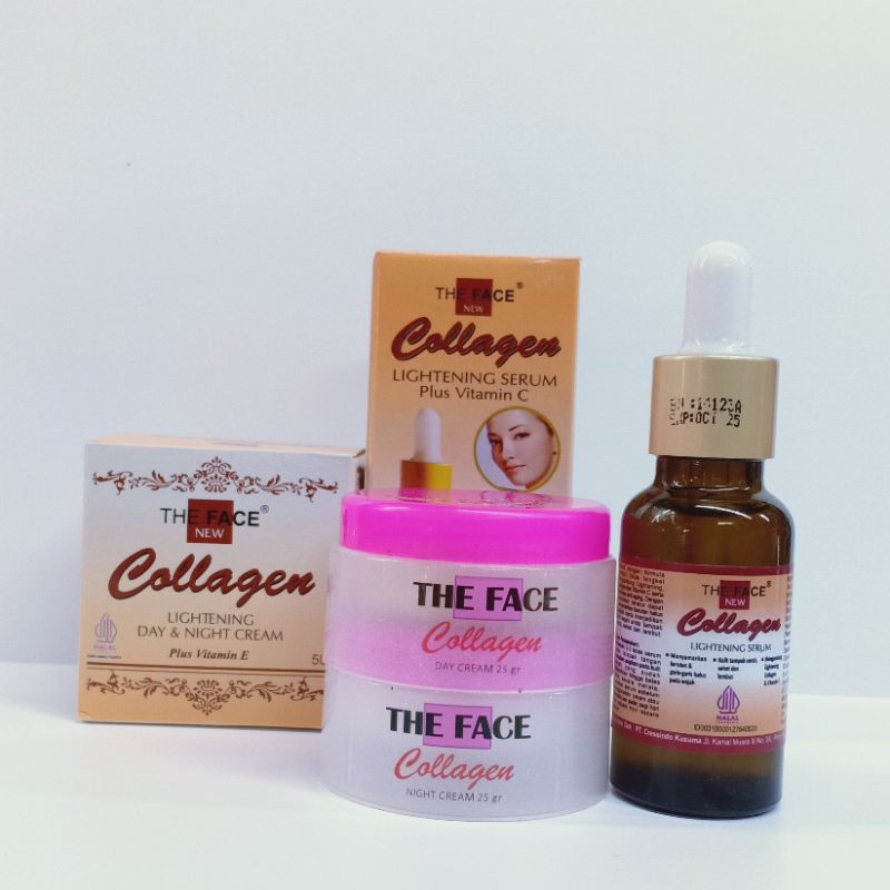 Paket The Face - Cream &amp; Serum Lightening Collagen The Face