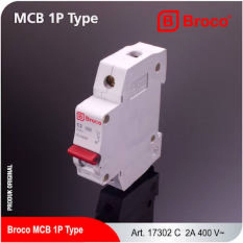 BROCO MCB 2A, 4A, 6A, 10A BROCO MCB LISTRIK