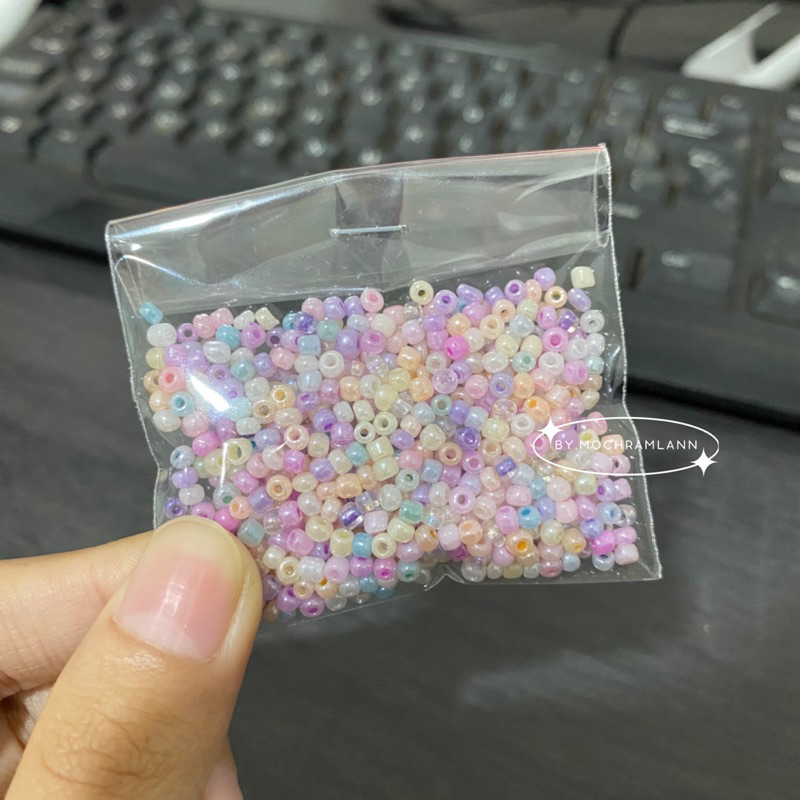 Mote Pasir 8/0 Ceylon Mix Colour / Mote Pasir Pastel [ PER 20GR ]