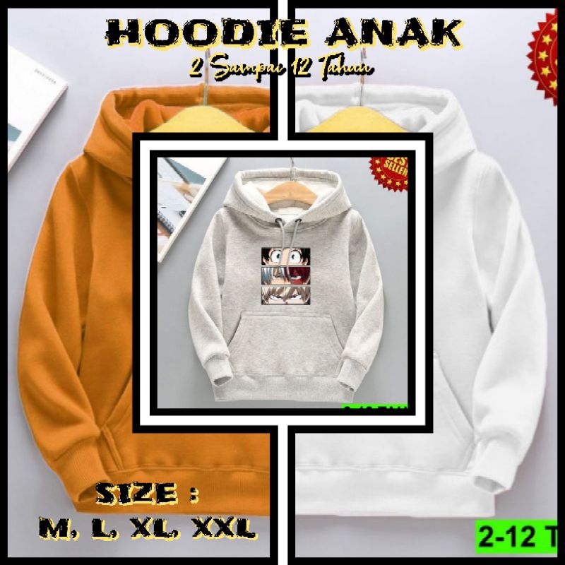 SWETER/HOODIE ANIME_ANAK LAKI LAKI/PEREMPUAN 2-12 TAHUN KEREN GAUL KEKINIAN