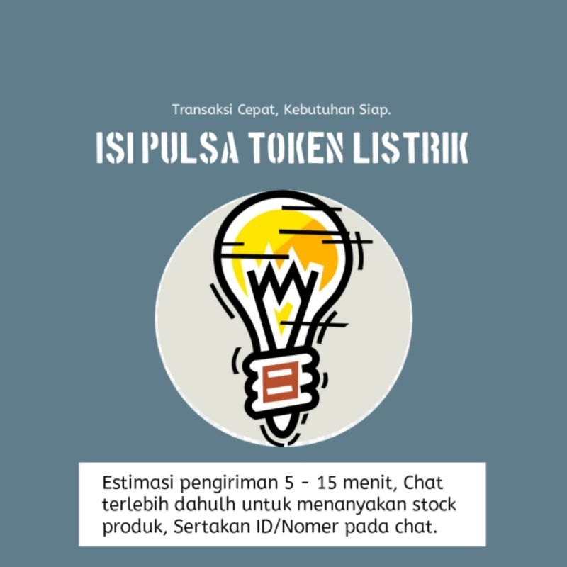 Isi pulsa Token Listrik murah dan Cepat