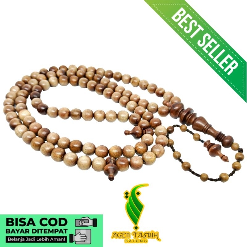 Tasbih Kayu Setigi Laut size 10mm asli