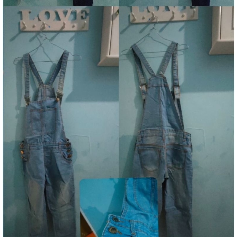 preloved jeans overal