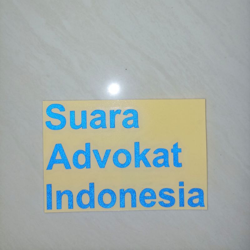 

Stiker PERADI SAI Suara Advokat Indonesia