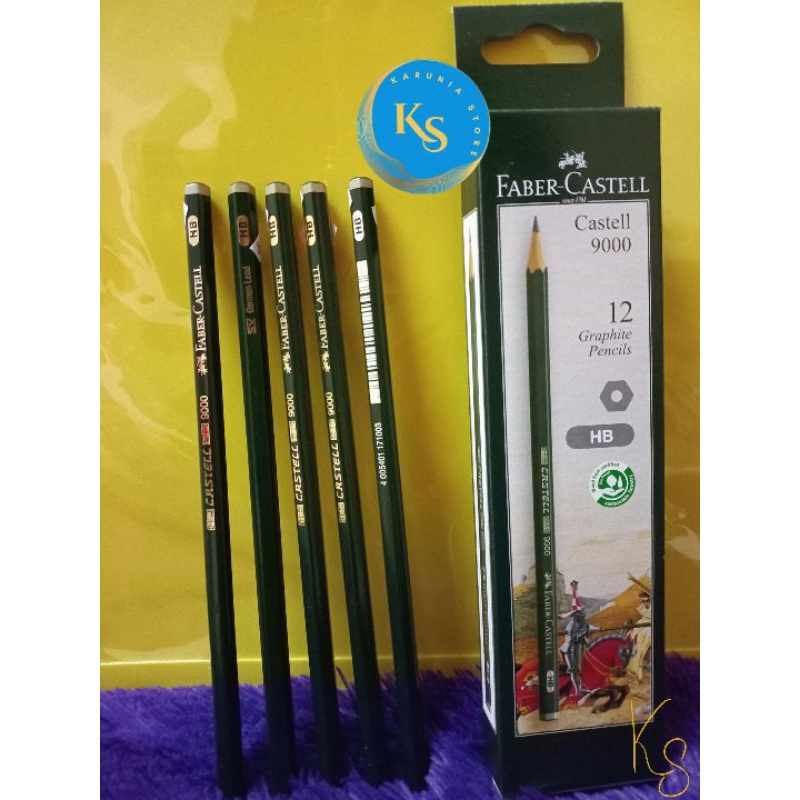 

Pensil FABER-CASTELL 9000 GRAPHITE PENCIL HB Eco Pencil