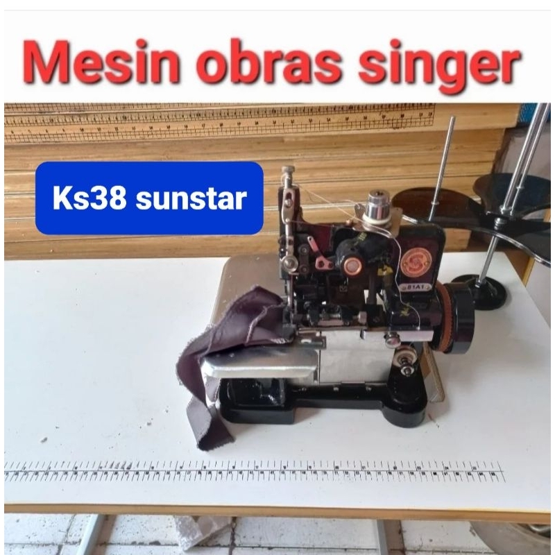 mesin obras singer lengkap kaki/meja/dinamo+peking