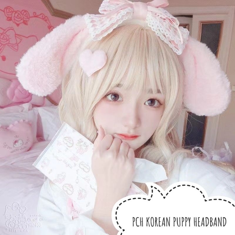 BANDO CINNAMOROLL FURRY COSPLAY PUPPY EAR Aksesoris Rambut