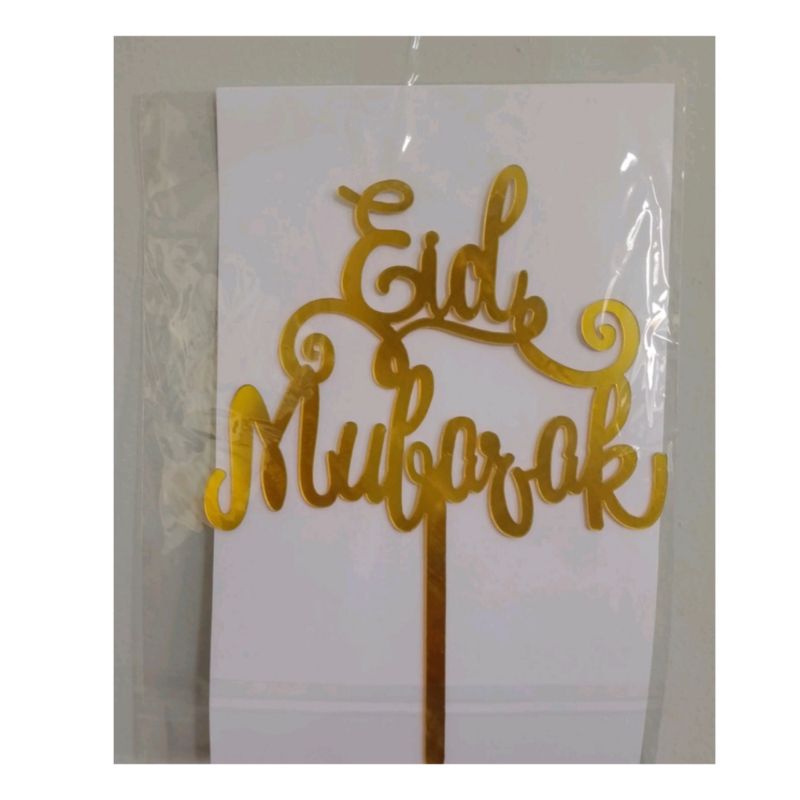 Cake Topper Akrilik Selamat Idul Fitri