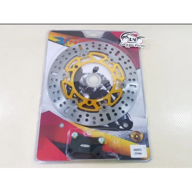 Piringan cakram depan PSM Nmax new Nmax old Aerox Ukuran 260mm Plus breket Original Disc brake PSM