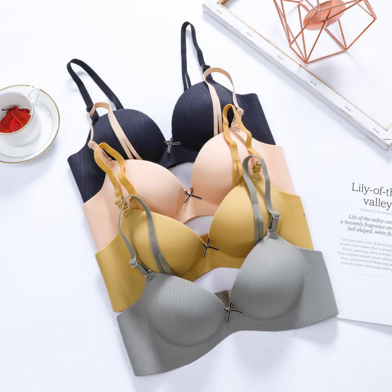 B663 Bh bra 3/4 push up tanpa kawat dengan busa tebal import