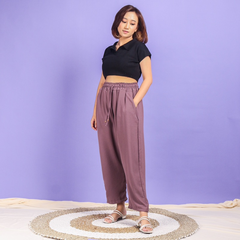 BAGGY PANTS CRINKLE PREMIUM/CELANA LUNA PANTS CRINKLE JUMBO PREMIUM/CRINKLE PANTS WANITA