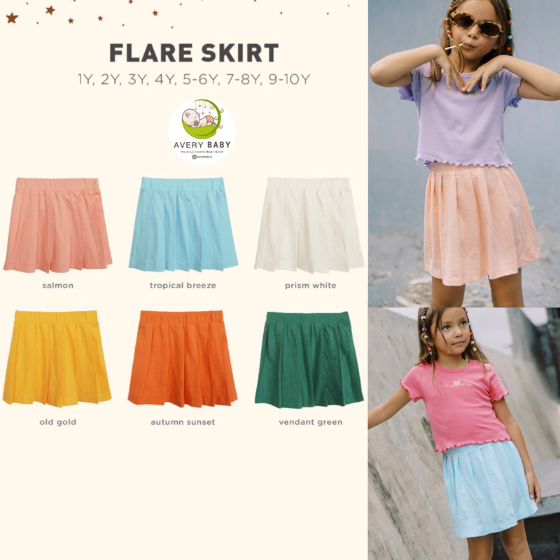 BOHOPANNA FLARE SKIRT  /FLARE SKIRT BOHOPANNA/ ROK ANAK PEREMPUAN/ ROK BOHOPANNA