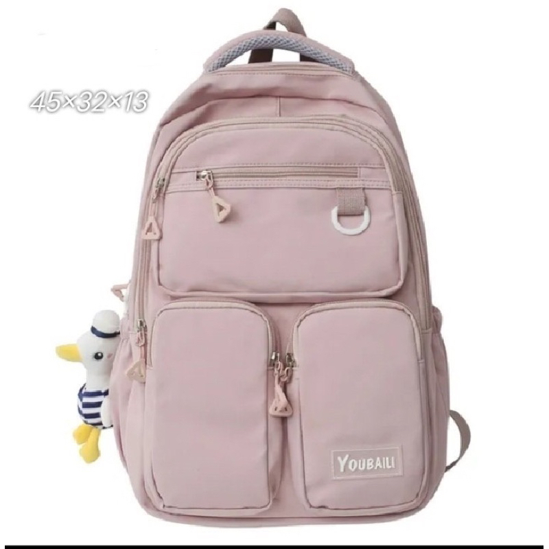 Youbaili tas ransel anak tas sekolah anak perempuan tas ransel laptop tas polos backpack wanita korea simple