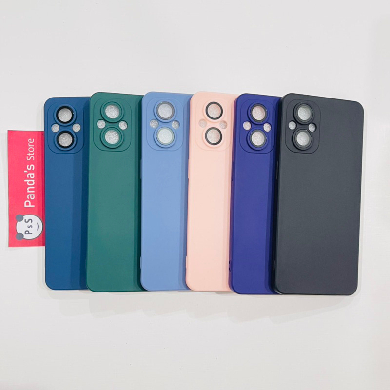 Case Oppo Reno 7z / Reno 8z 5G Lenspro Makaron Full Color Softcase Pro Lensa