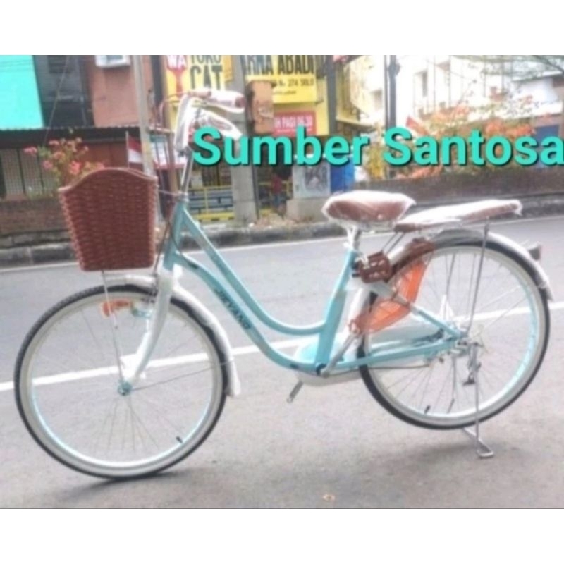 SEPEDA MINI KERANJANG DEWASA JIEYANG PRINCESS INNER CABLE TOSCA 26 INCH