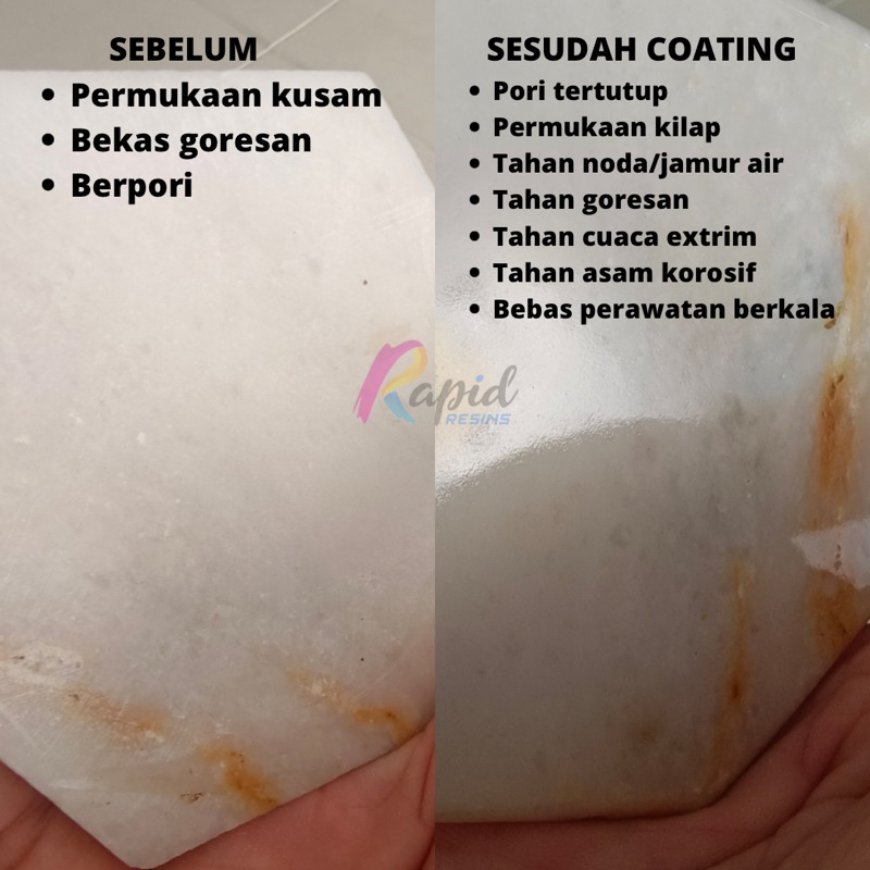 Cat Resin Nano Coating Perawatan Permukaan Marmer Granit Baru Alam Nisan Anti Noda Jamur Gores