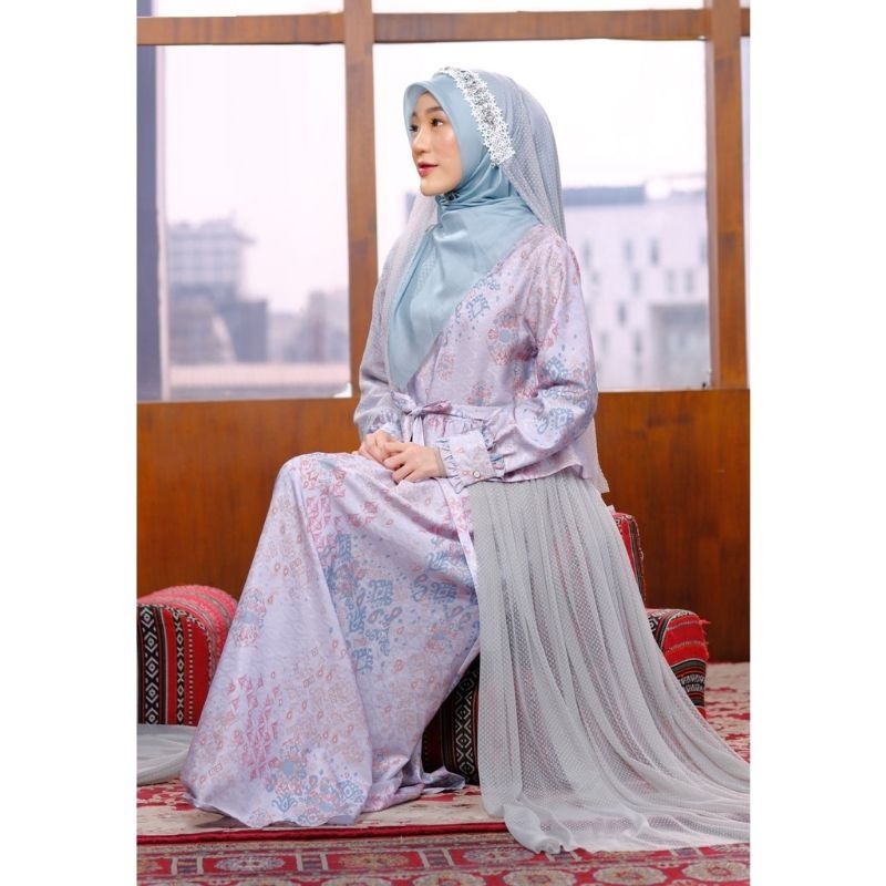 Gamis Terbaru 2023 Lebaran ZOYA Panavela Dress LD 112 Bahan Lace