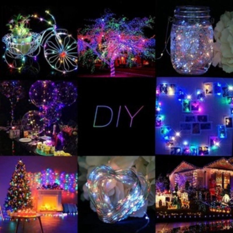 LAMPU KAWAT LED Tumblr Lampu Setrip Fairy Light Tumblr Light Dekorasi O