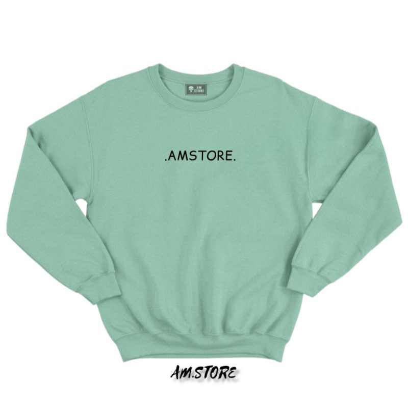 AMSTORE- Sweater crewneck sablon jumbo amstore bigsize unisex pria wanita size xxxl xxxxl xxxxxl.