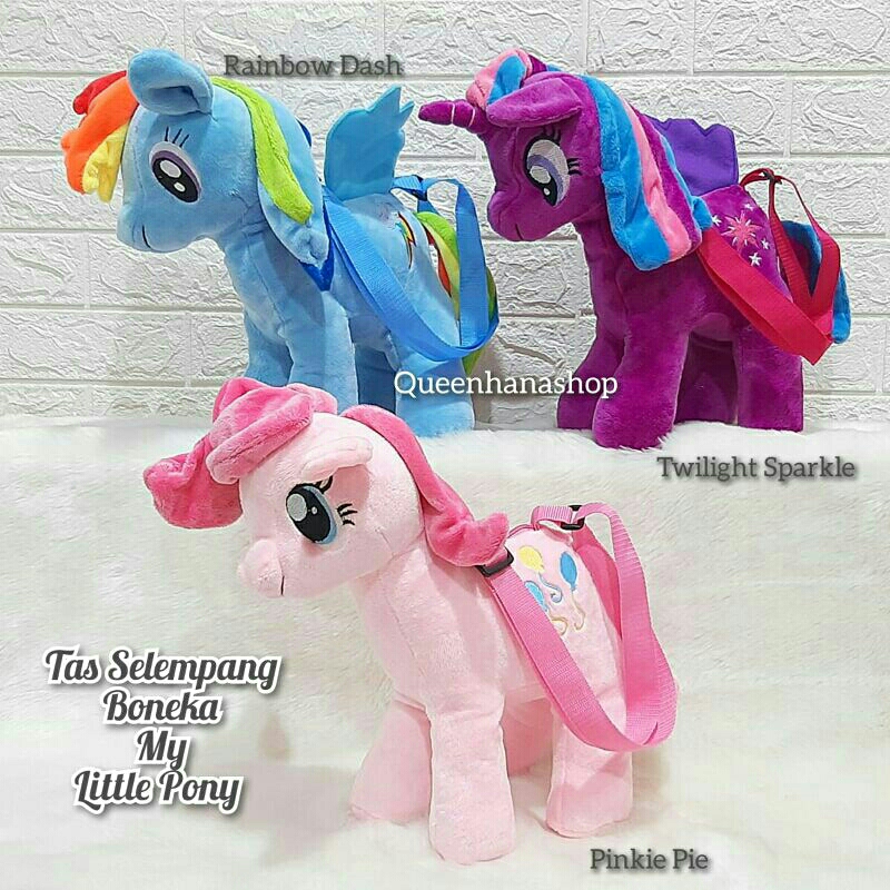 Tas Selempang Little Pony  Tas Little Pony Full Body  Sling Bag Pony Tas Boneka Karakter