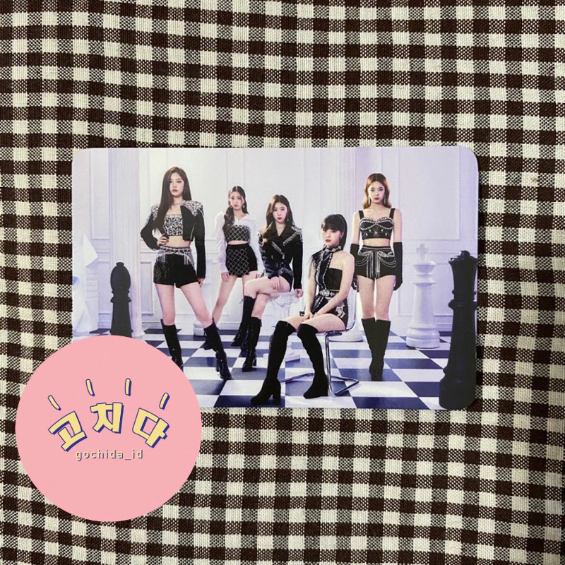 itzy checkmate trading card tc group pc photocard official