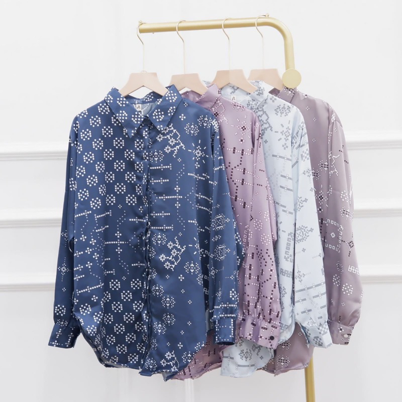 JELITA BLOUSE SILK MOTIF