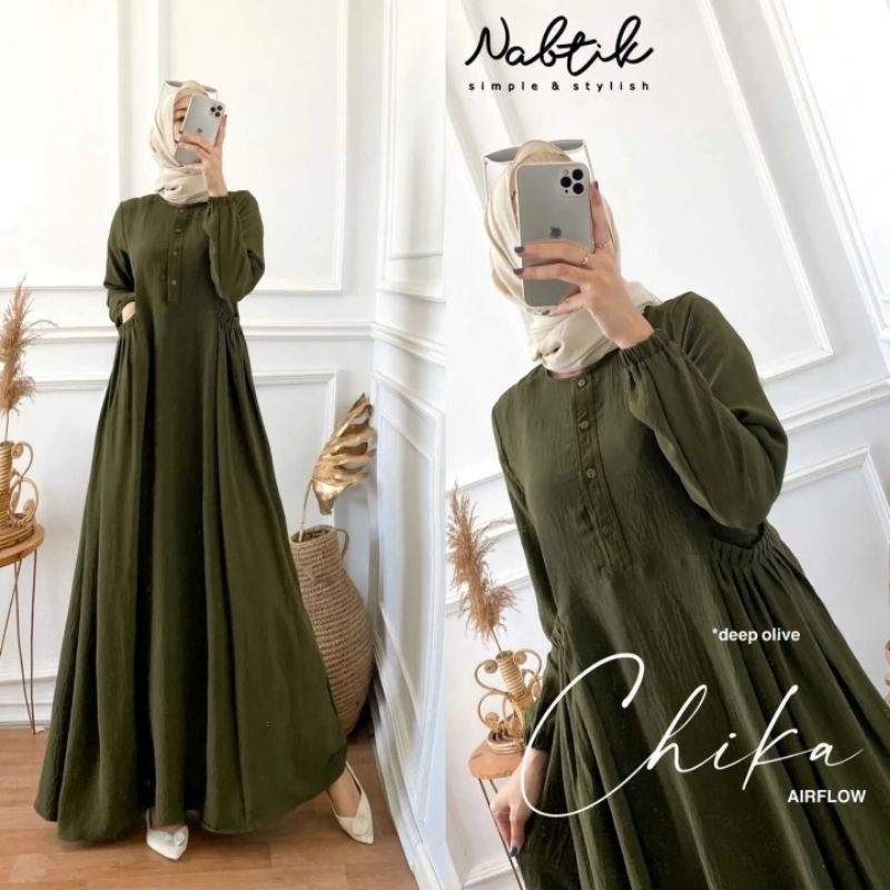 GAMIS CHIKA BAHAN CRINGKLE AIR FLOW PREMIUM LD 120