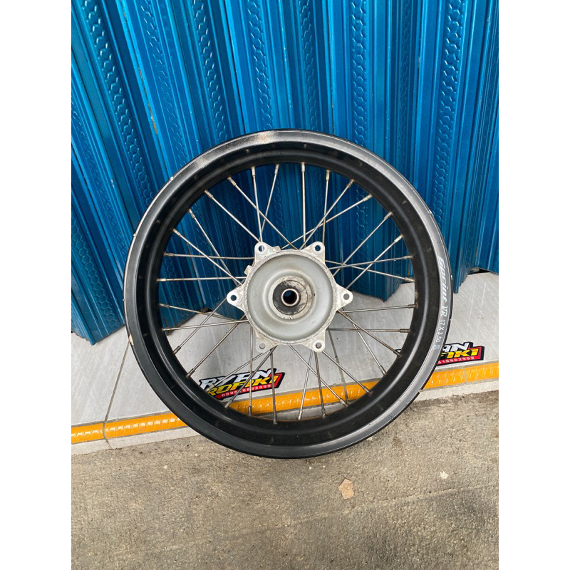 roda belakang supermoto crf,pelek belakang crf, whellset crf supermoto belakang