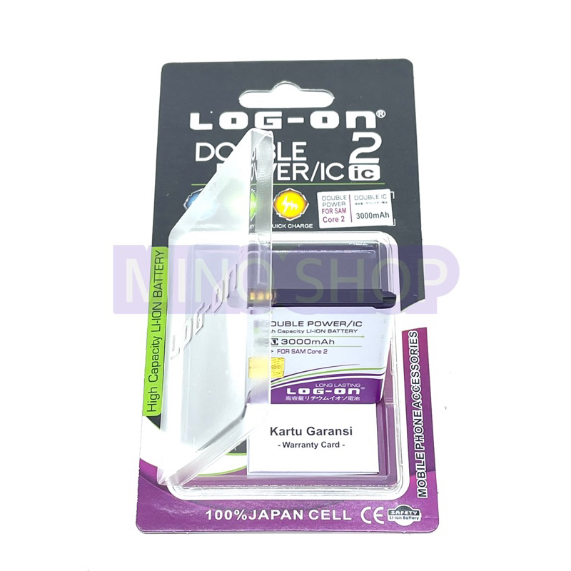 BATRE BATERAI SAMSUNG CORE 2 - i8530 i8552 i8580 - G355H - LOG ON DOUBLE POWER BATRE