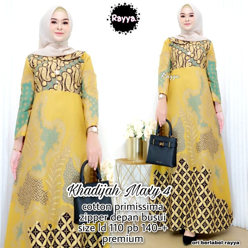 Gamis katun Khadijah maxy batik solo gamis batik