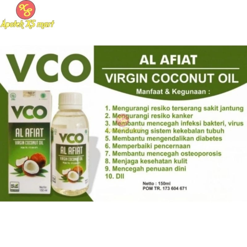 

AL AFIAT VCO 150 ML VIRGIN COCONUT OIL MINYAK KELAPA MURNI 150 ML VCO