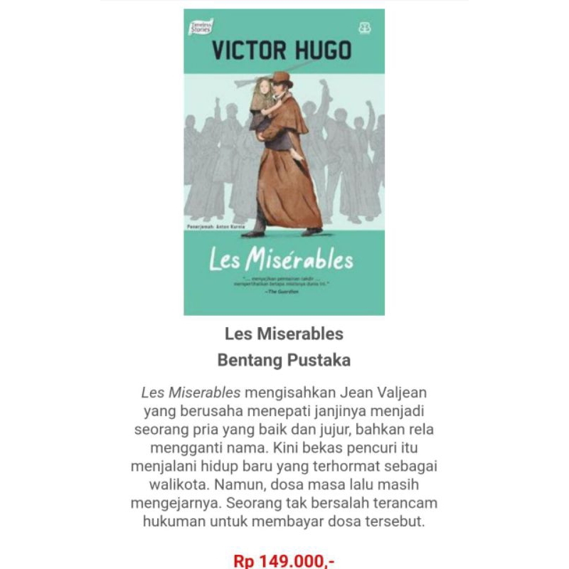 LES MISERABLES VICTOR HUGO