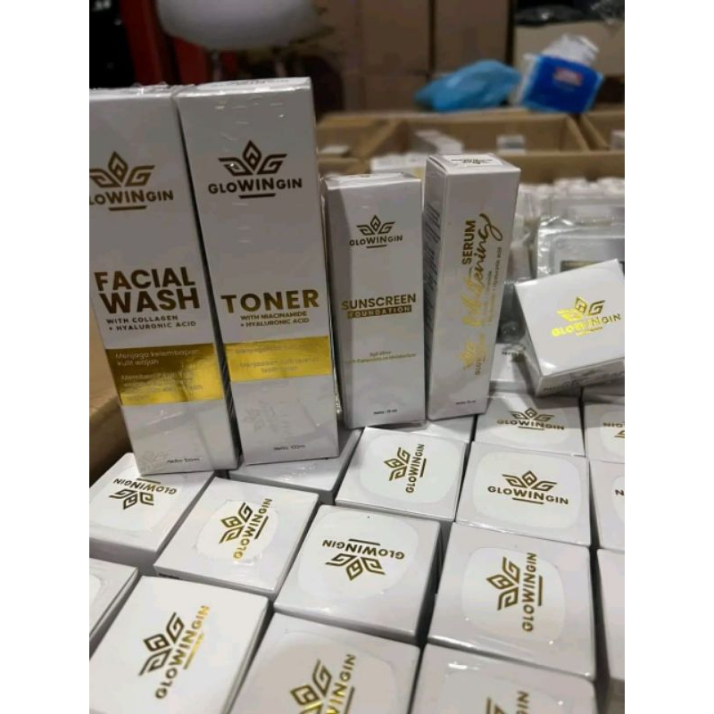 Paket skincare GLOWINGIN pemutih aman,ber BPOM.