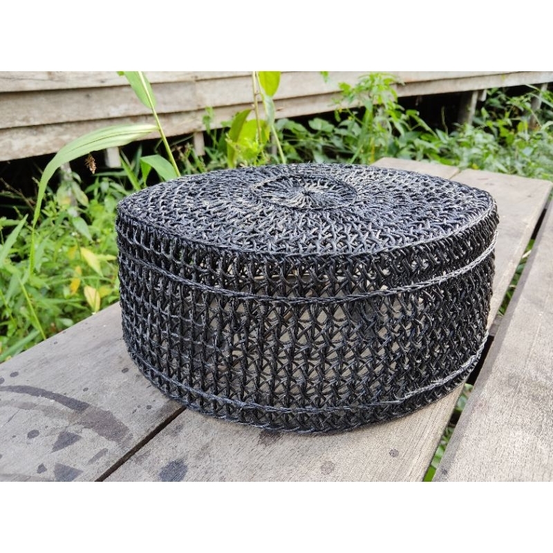 peci / songkok / kopiah / kopyah rotan hitam polos