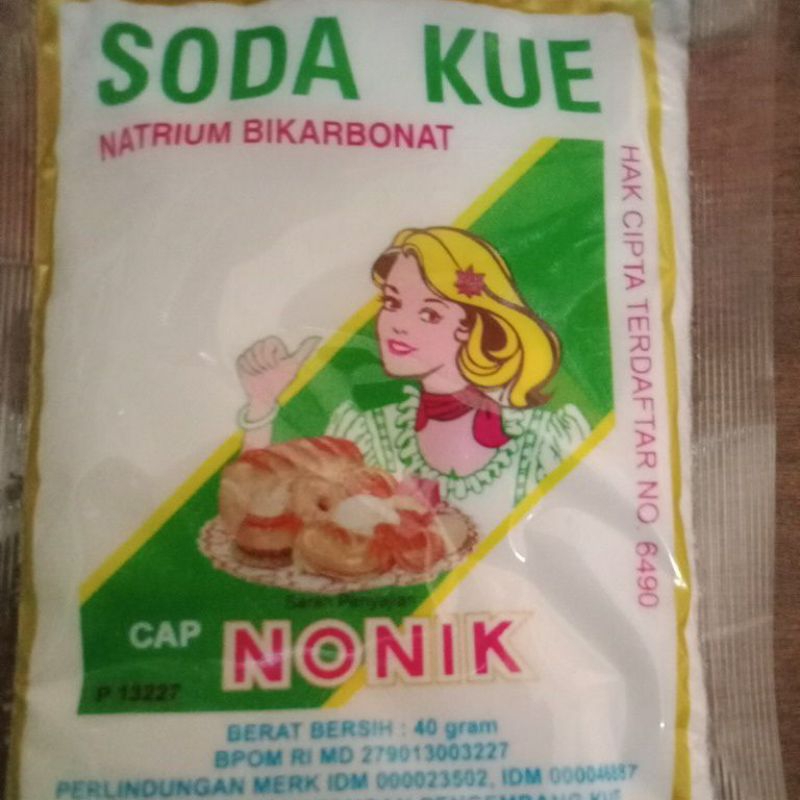 

Soda kue cap Nonik,kemasan sachet 40gram