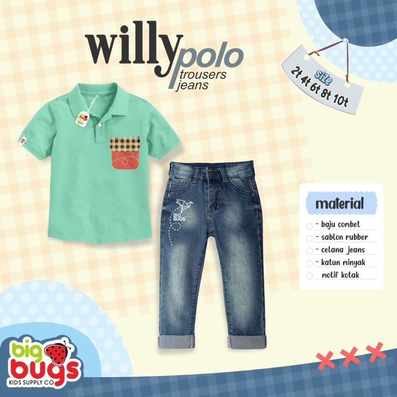 Ready‼️ Set Willy Polo Anak Cowok by Bigbugs