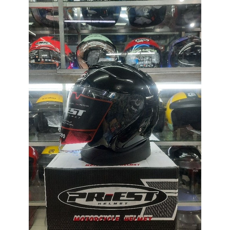 Helm Priest kyoto Black Glossy