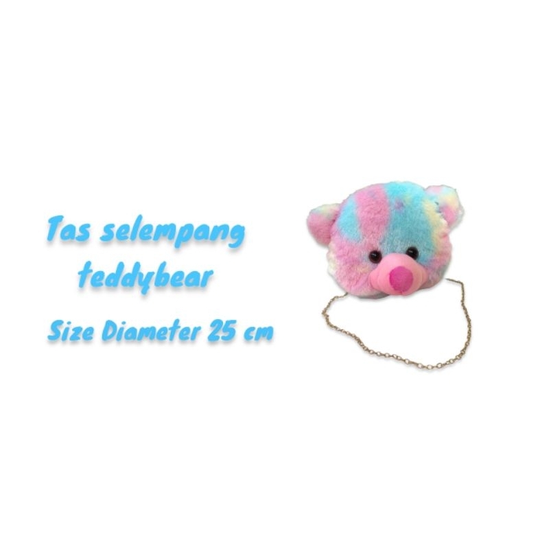 Tas Selempang Rainbow Teddy Bear