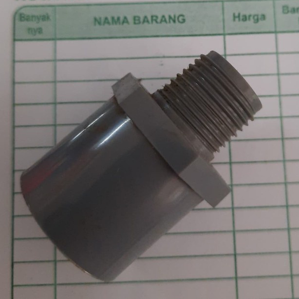 DRAT LUAR 1/2" SOK PIPA 3/4" - SOK DRAT LUAR 1/2" x 3/4" SOK DRAT LUAR 3/4" x 1/2" Sok Drat Luar/ SD