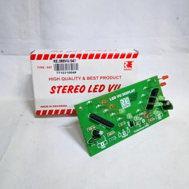 Kit LED VU DISPLAY Power Amplifier Stereo Type RE.089VU/547