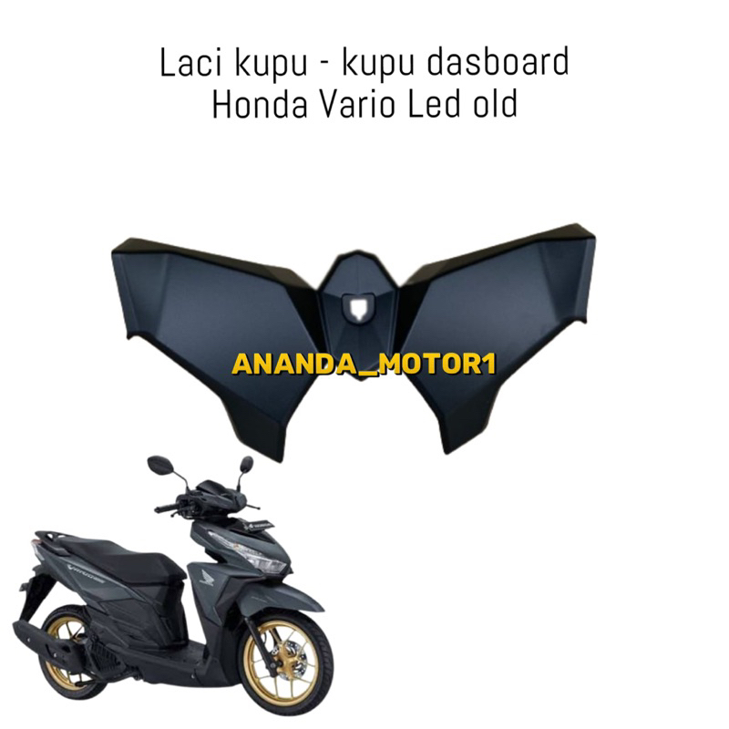 Cover laci kupu kupu vario 150 old hitam doff
