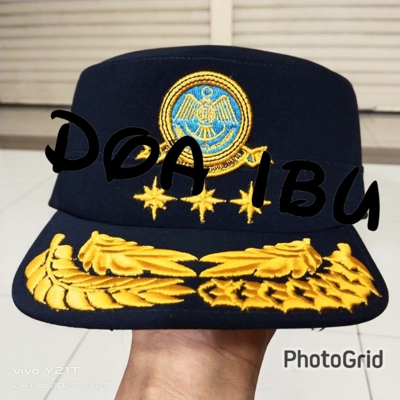 

best seller topi komando dishub bintang 3 padi kapas