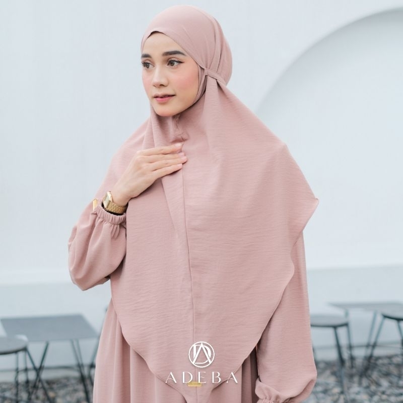 ADEBA - SHAFA SETELAN GAMIS PLUS HIJAB BERGO TALI